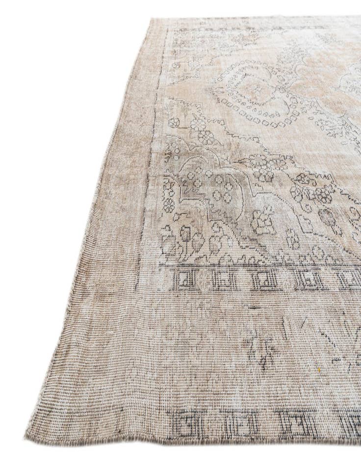 Detail image of 9' 2 x 12' 3  Hand Knotted Ultra Vintage Persian Wool Rug