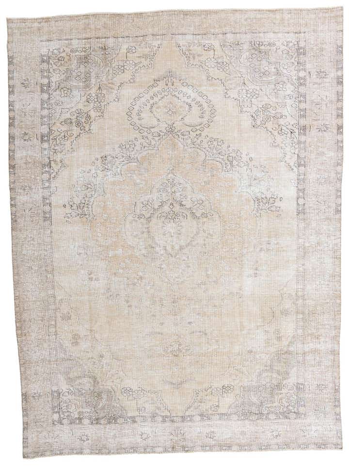 9' 2 x 12' 3 Hand Knotted Ultra Vintage Persian Wool Rug