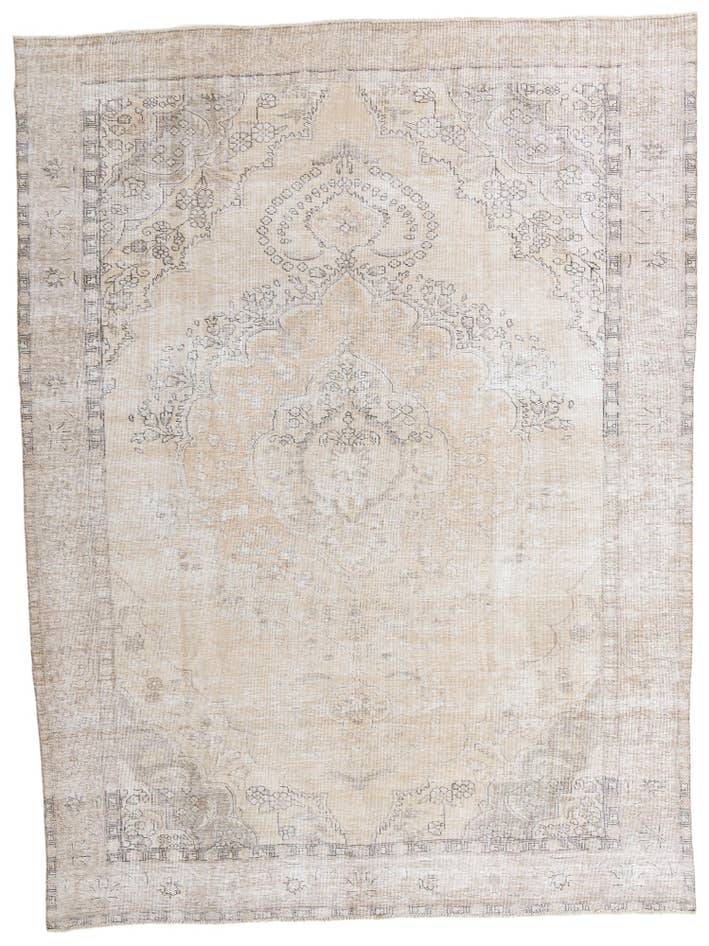 Detail image of 9' 2 x 12' 3 Hand Knotted Ultra Vintage Persian Wool Rug