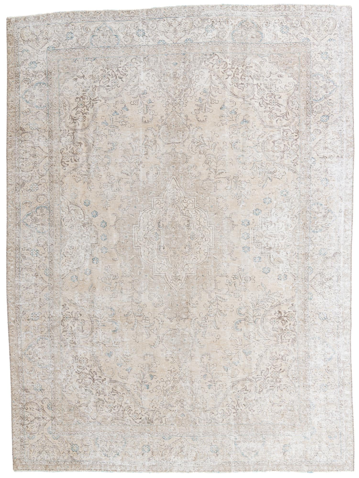 8' 5 x 11' 5 Hand Knotted Ultra Vintage Persian Wool Rug