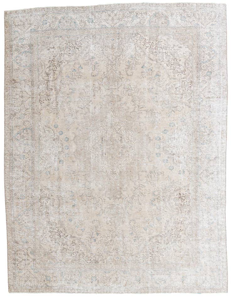Detail image of 8' 5 x 11' 5 Hand Knotted Ultra Vintage Persian Wool Rug