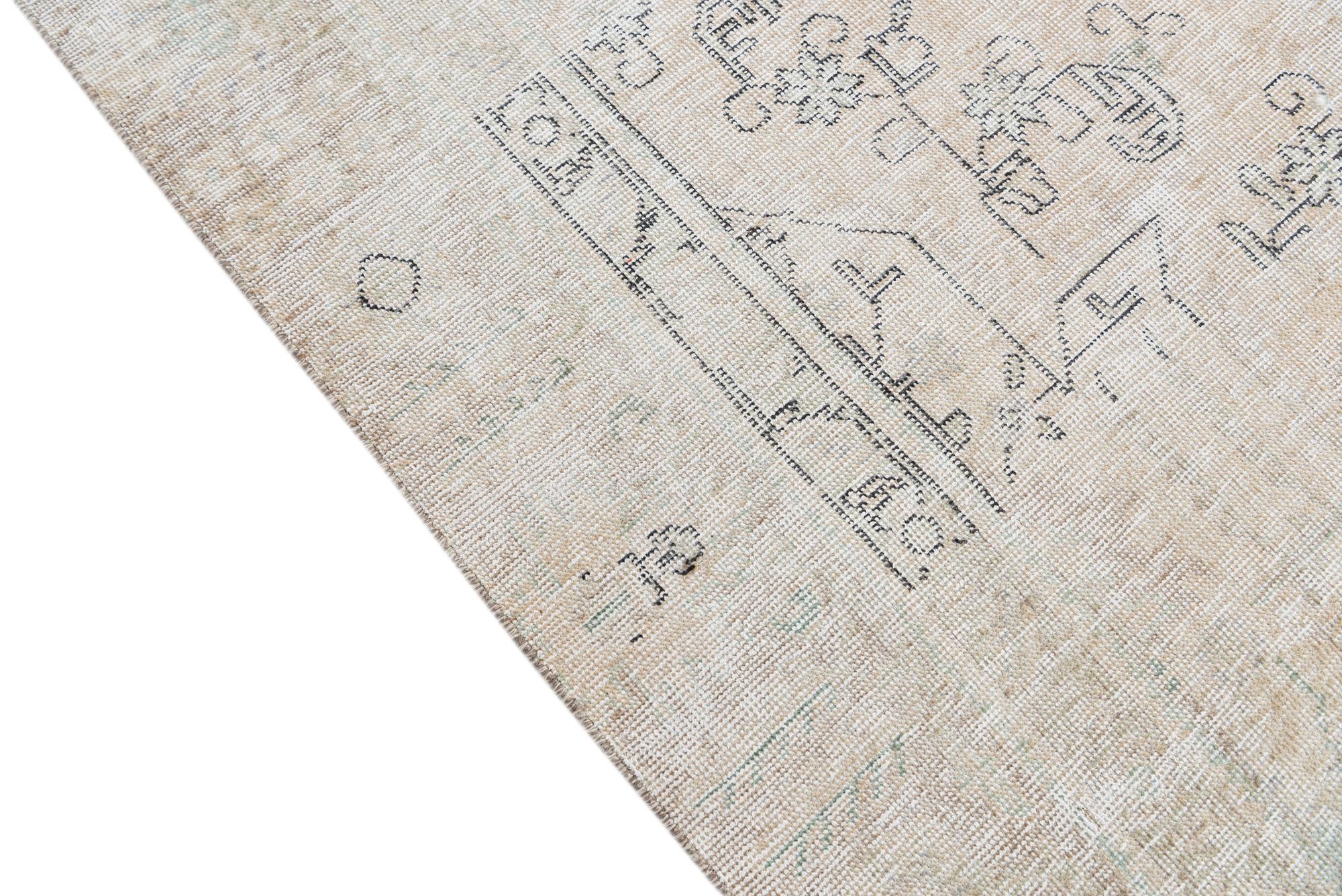 8' 10 x 12' 1 Hand Knotted Ultra Vintage Persian Wool Rug