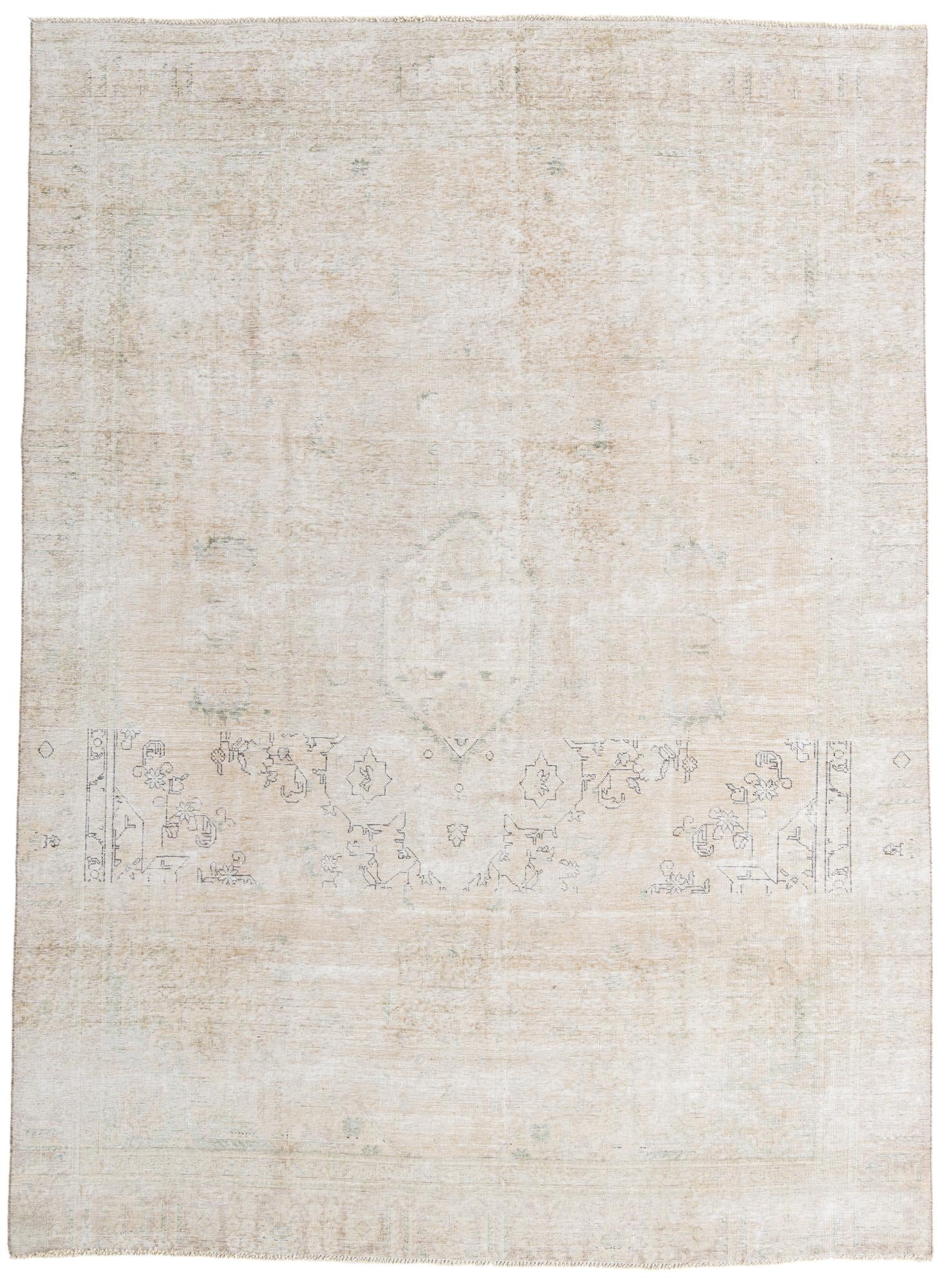 8' 10 x 12' 1 Hand Knotted Ultra Vintage Persian Wool Rug