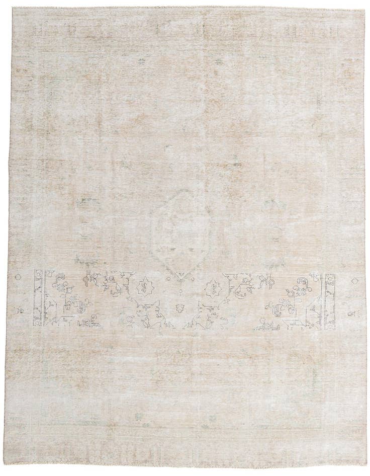 Detail image of 8' 10 x 12' 1 Hand Knotted Ultra Vintage Persian Wool Rug
