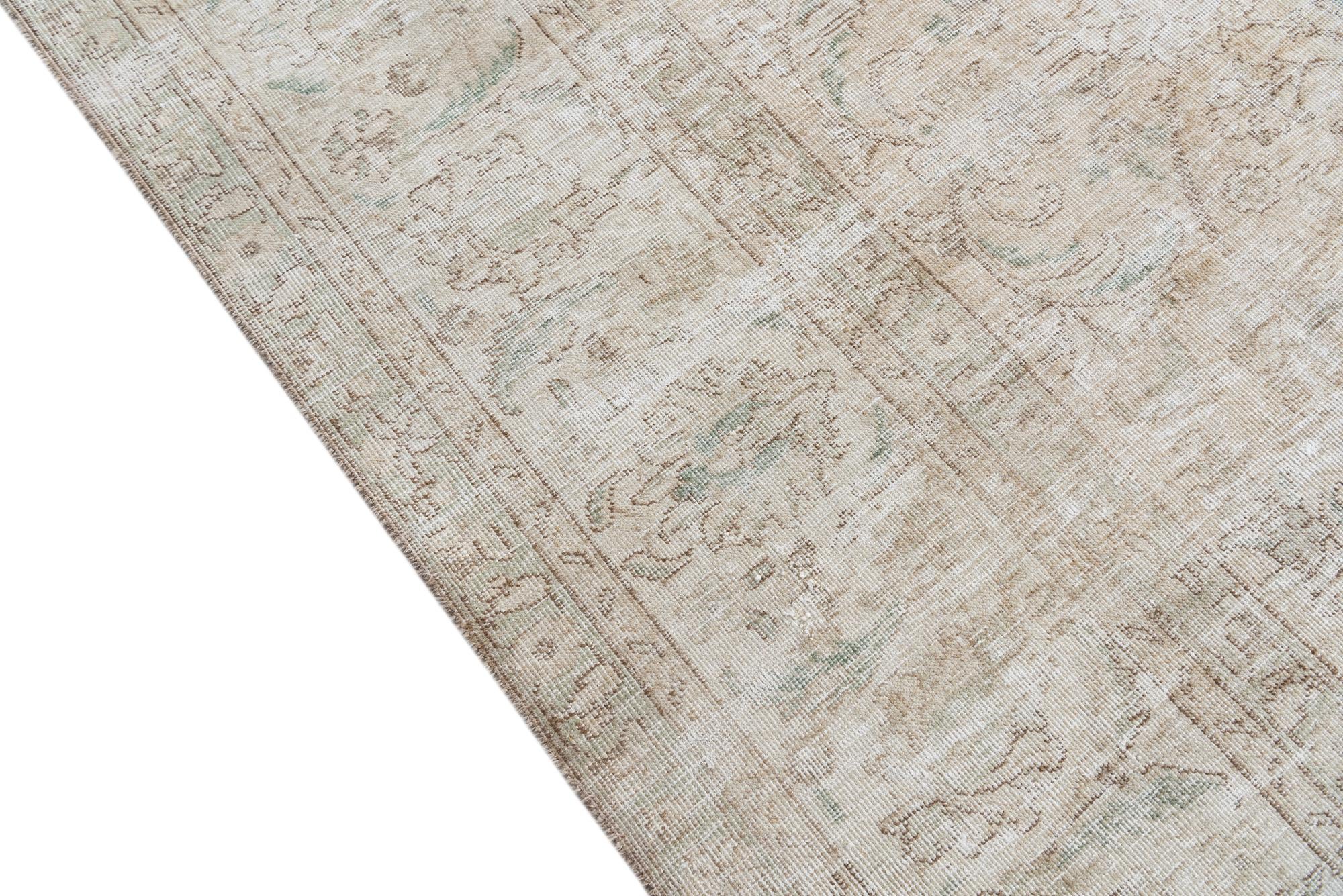 9' 9 x 12' 2 Hand Knotted Ultra Vintage Persian Wool Rug