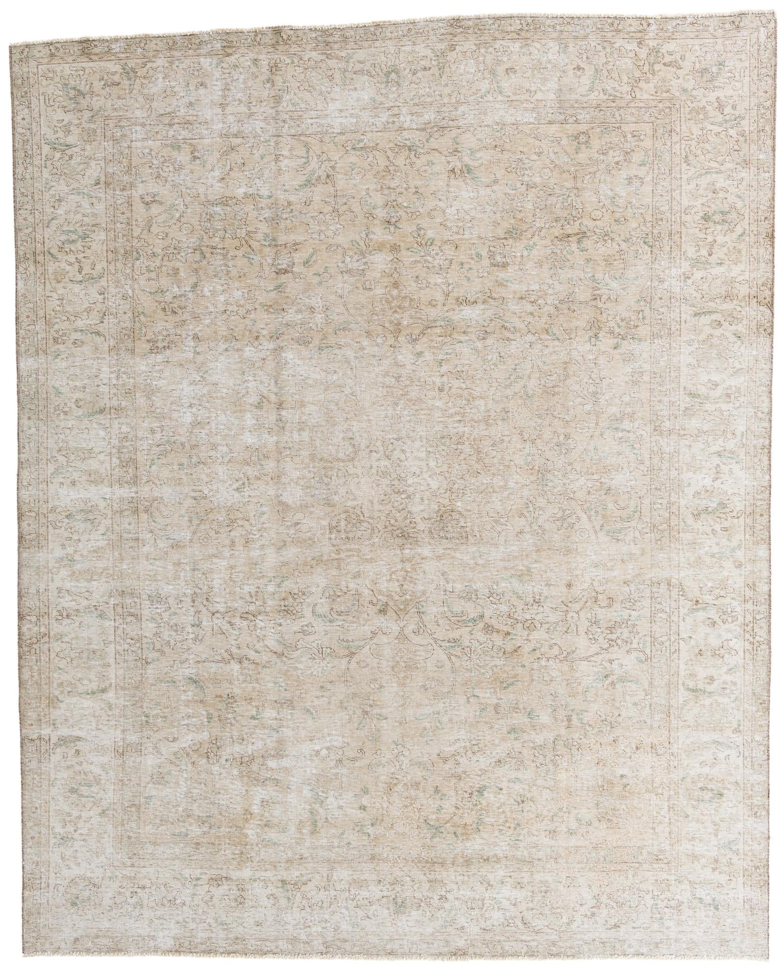 9' 9 x 12' 2 Hand Knotted Ultra Vintage Persian Wool Rug