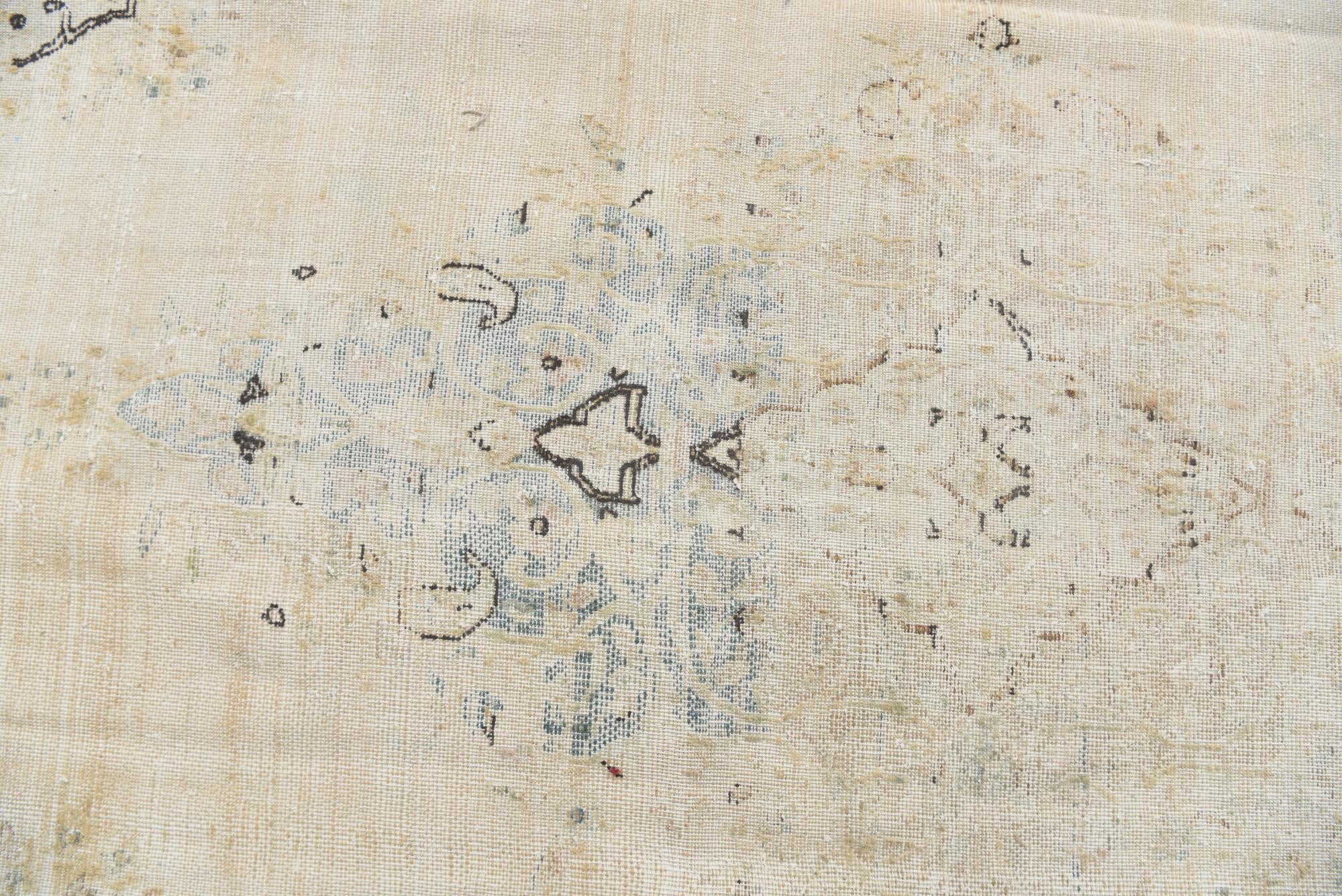 9' x 12' 10 Hand Knotted Ultra Vintage Persian Wool Rug
