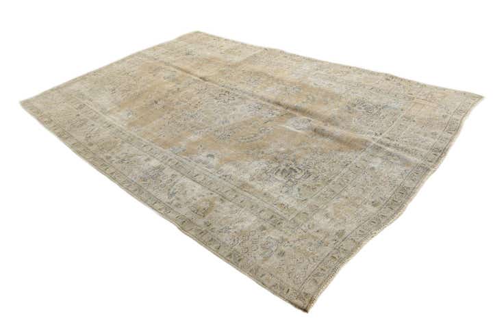 6' 4 x 9' 7 Hand Knotted Ultra Vintage Persian Wool Rug