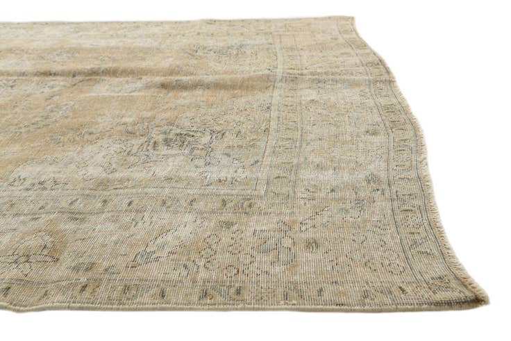 Detail image of 6' 4 x 9' 7 Hand Knotted Ultra Vintage Persian Wool Rug