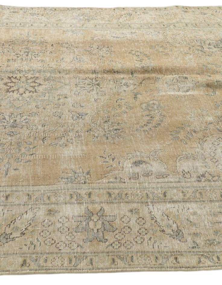 Detail image of 6' 4 x 9' 7  Hand Knotted Ultra Vintage Persian Wool Rug