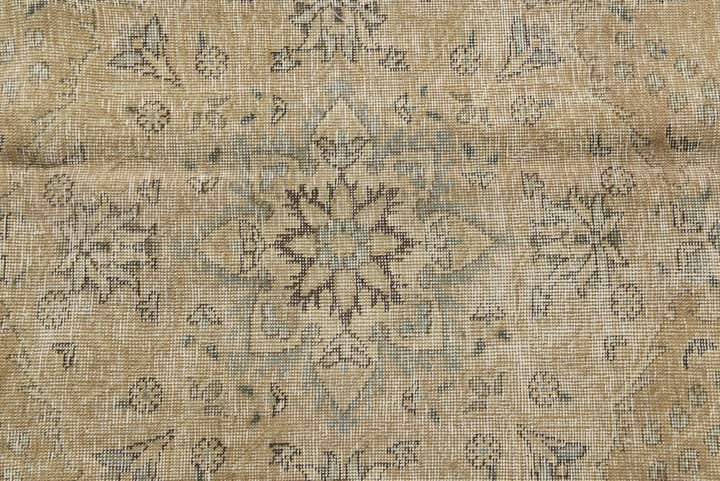 6' 4 x 9' 7 Hand Knotted Ultra Vintage Persian Wool Rug