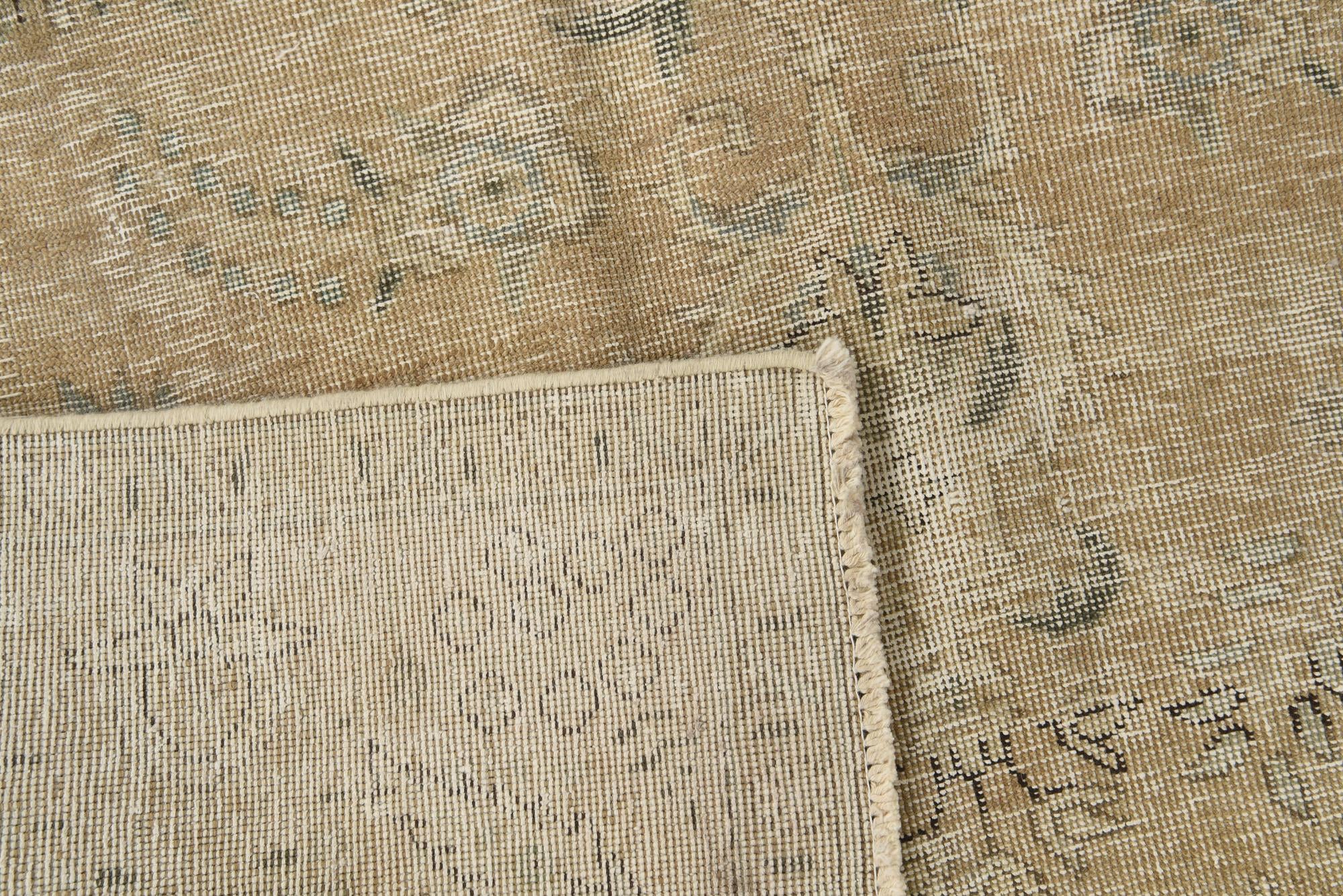 6' 4 x 9' 7 Hand Knotted Ultra Vintage Persian Wool Rug