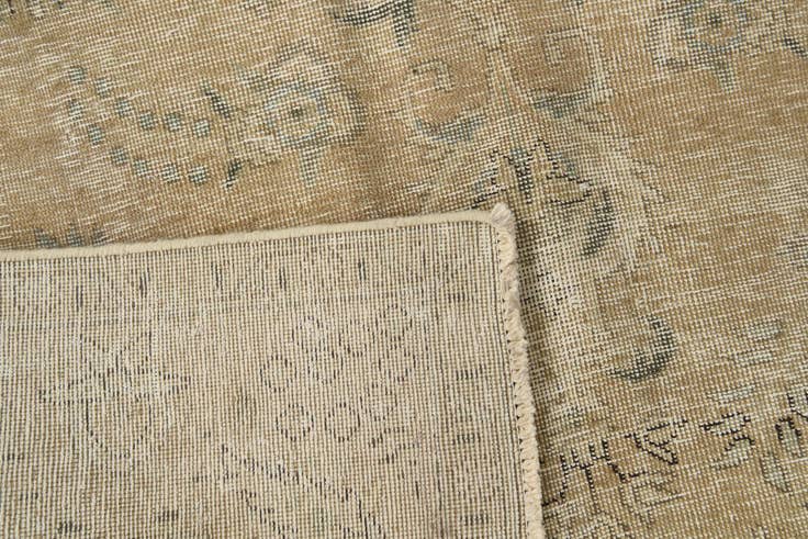 Detail image of 6' 4 x 9' 7 Hand Knotted Ultra Vintage Persian Wool Rug