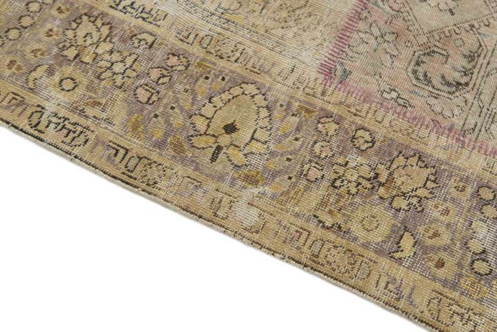 6' 9 x 9' 5 Hand Knotted Ultra Vintage Persian Wool Rug