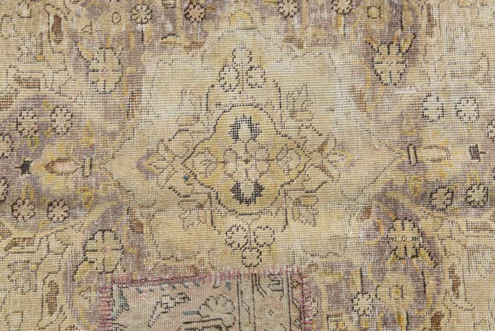 6' 9 x 9' 5 Hand Knotted Ultra Vintage Persian Wool Rug
