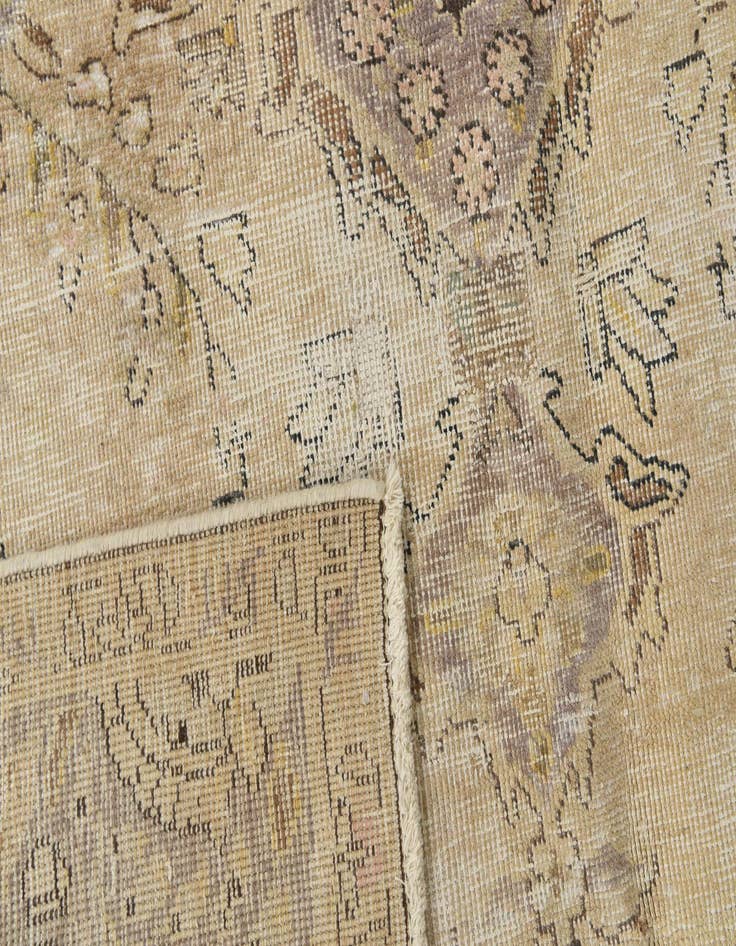 Detail image of 6' 9 x 9' 5  Hand Knotted Ultra Vintage Persian Wool Rug