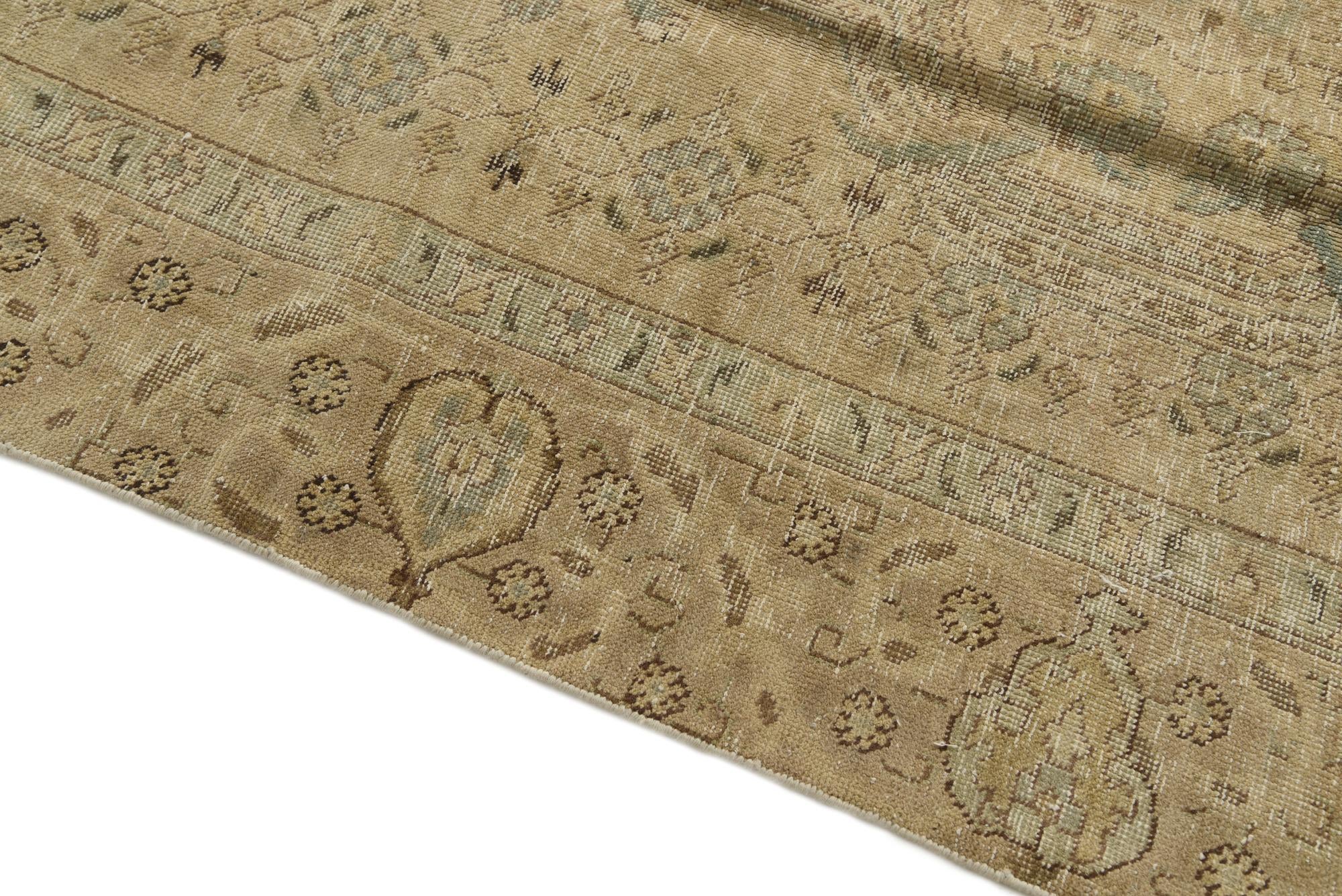 7' 4 x 11' Hand Knotted Ultra Vintage Persian Wool Rug