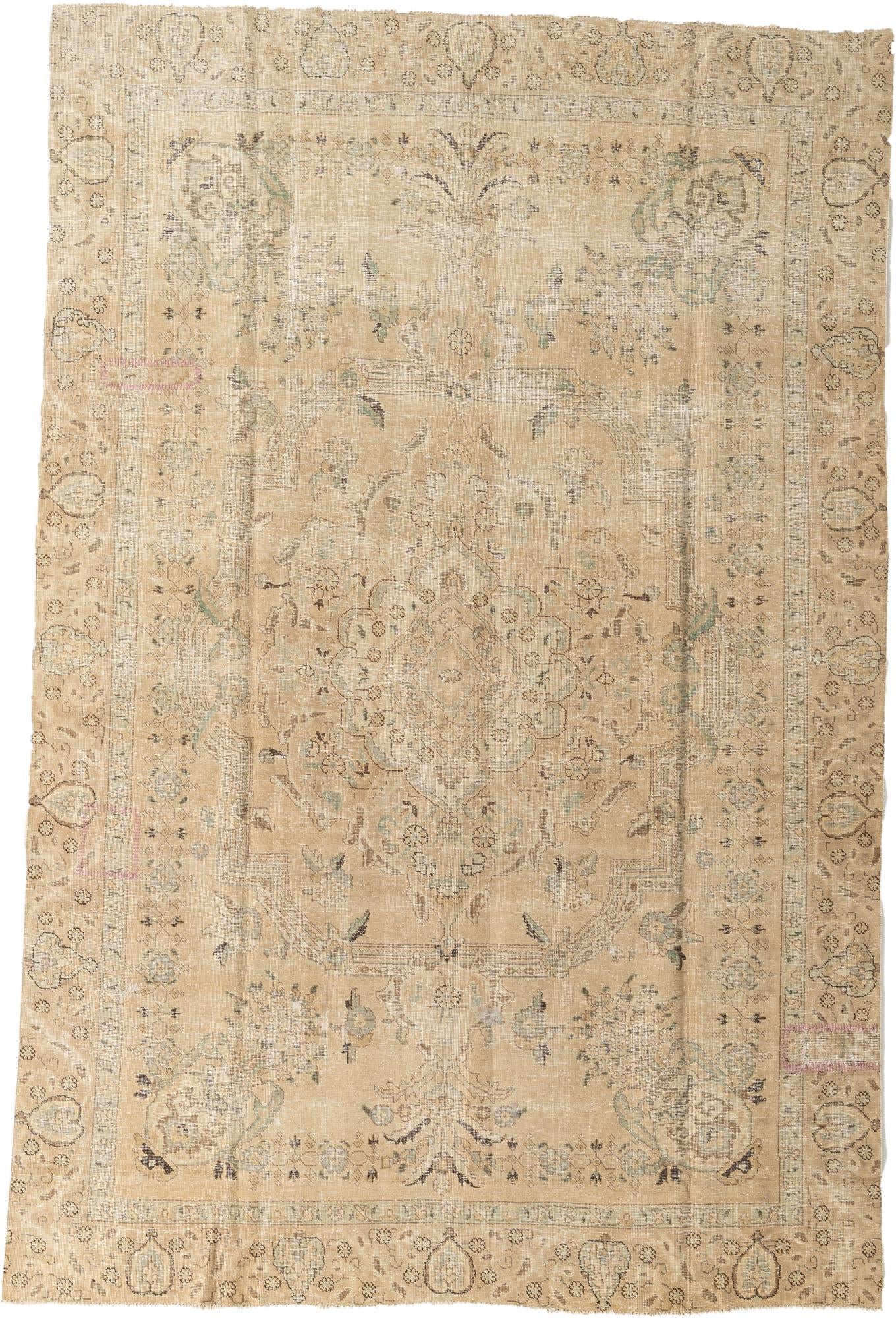 7' 4 x 11' Hand Knotted Ultra Vintage Persian Wool Rug