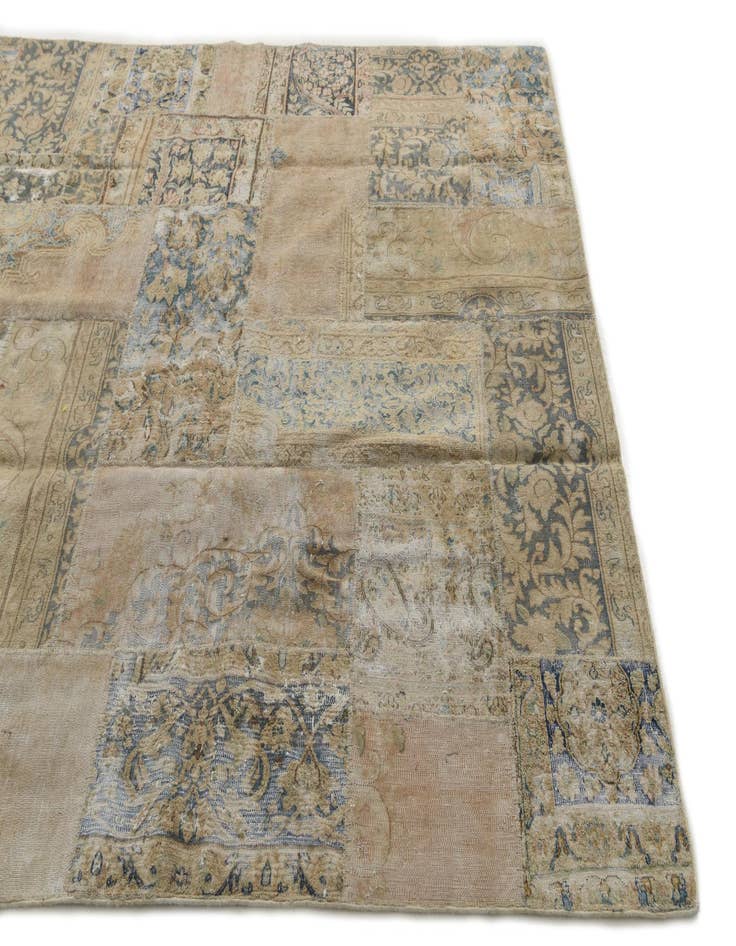 Detail image of 6' 9 x 10' 4  Hand Knotted Ultra Vintage Persian Wool Rug