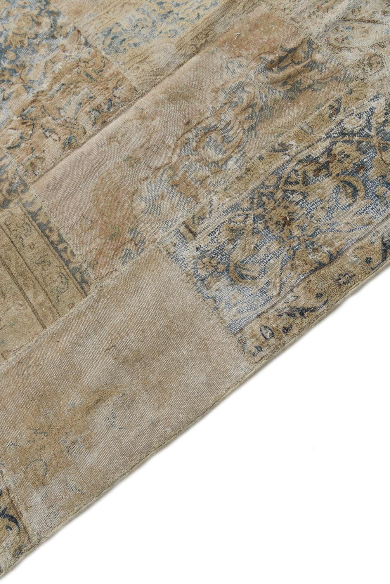 6' 9 x 10' 4 Hand Knotted Ultra Vintage Persian Wool Rug