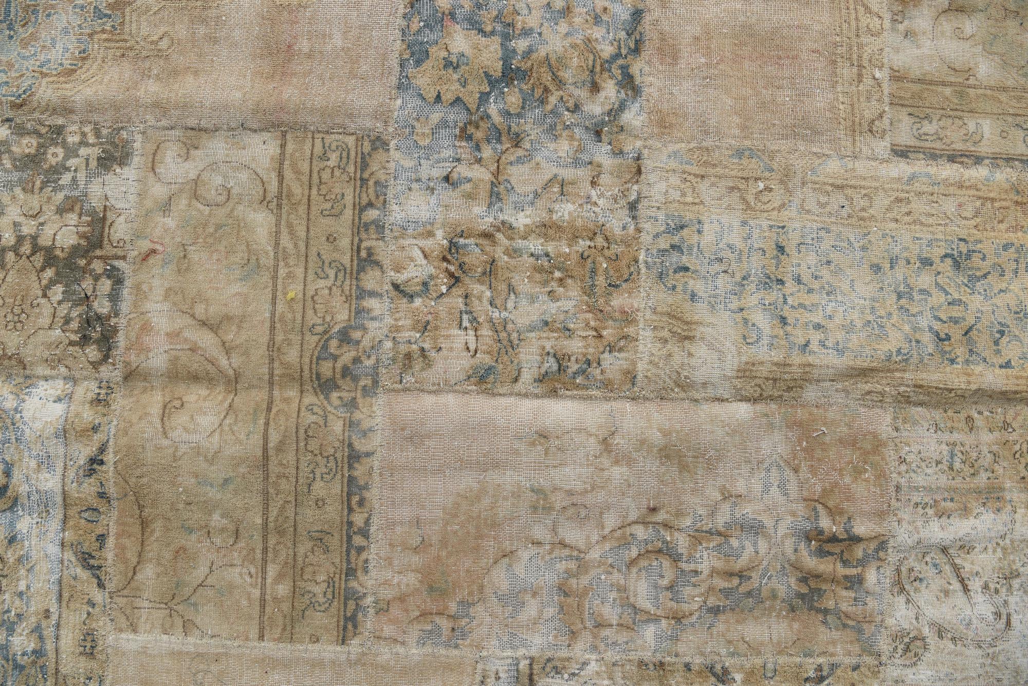 6' 9 x 10' 4 Hand Knotted Ultra Vintage Persian Wool Rug