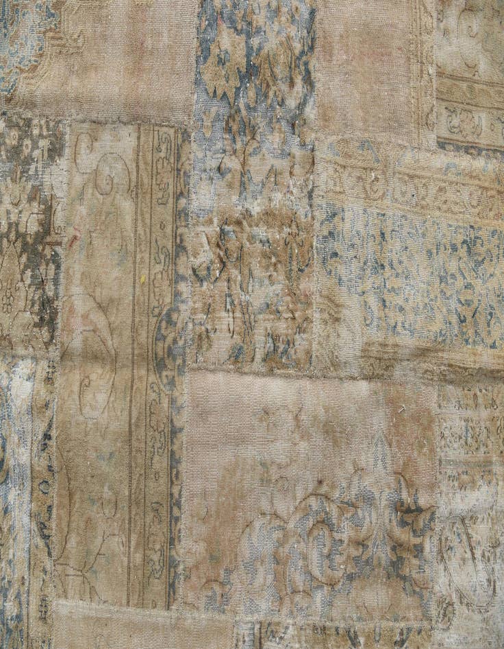 Detail image of 6' 9 x 10' 4  Hand Knotted Ultra Vintage Persian Wool Rug