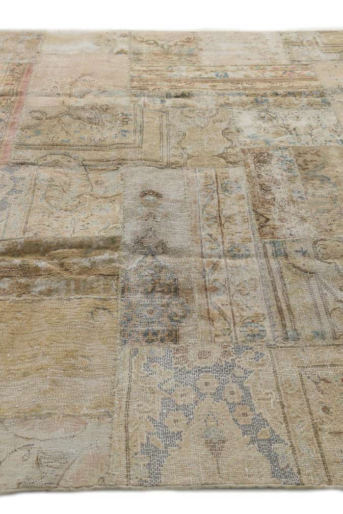 6' 9 x 10' Hand Knotted Ultra Vintage Persian Wool Rug