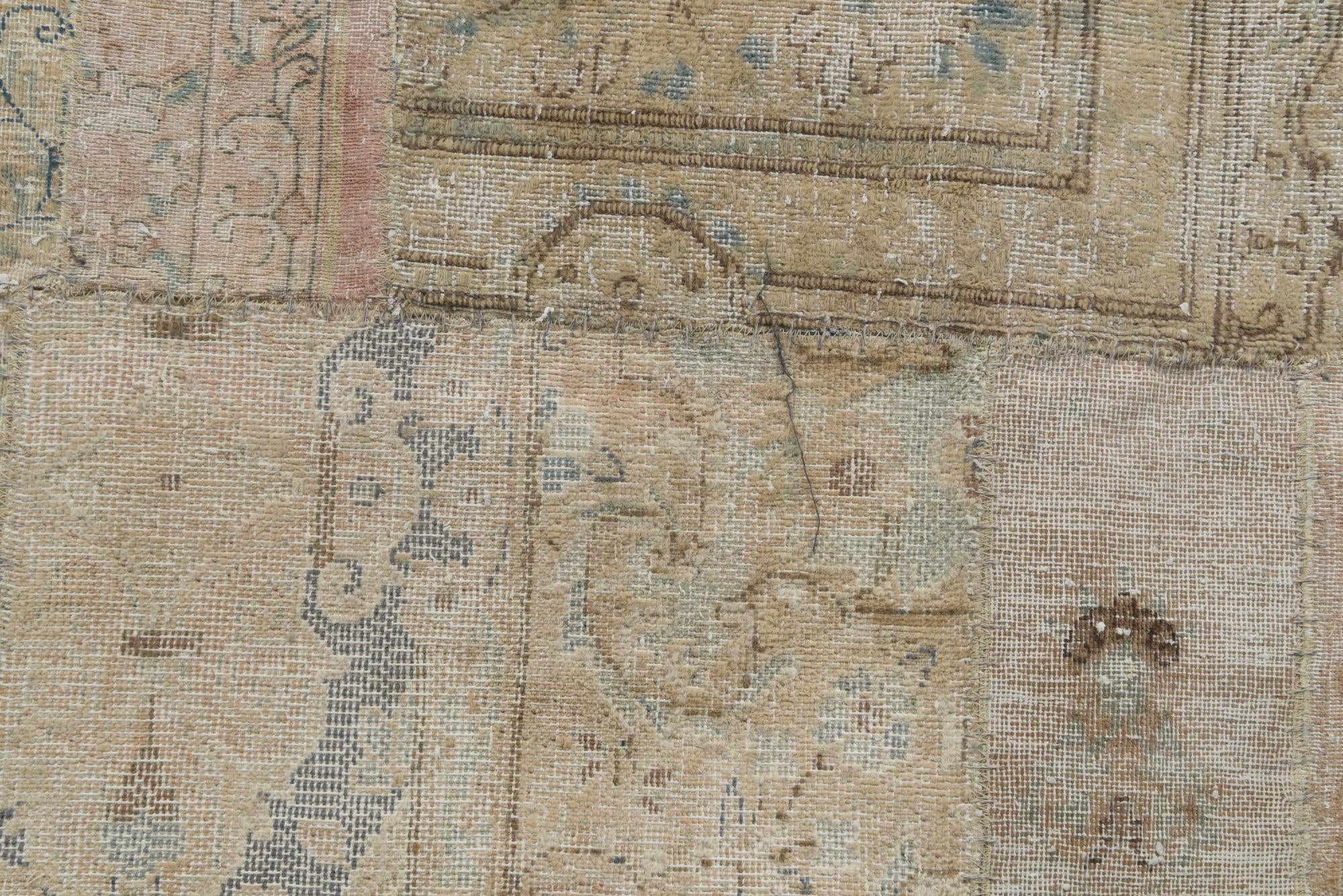 6' 9 x 10' Hand Knotted Ultra Vintage Persian Wool Rug
