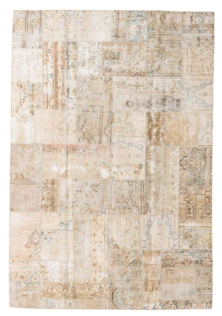 6' 9 x 10' Hand Knotted Ultra Vintage Persian Wool Rug