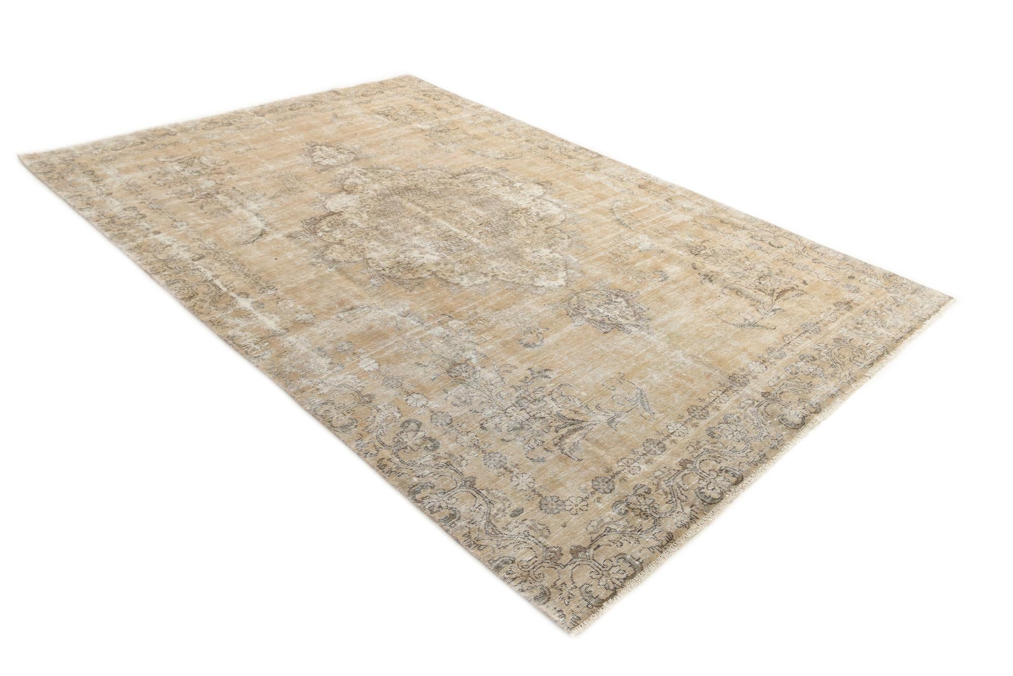7' 4 x 11' 2 Hand Knotted Ultra Vintage Persian Wool Rug