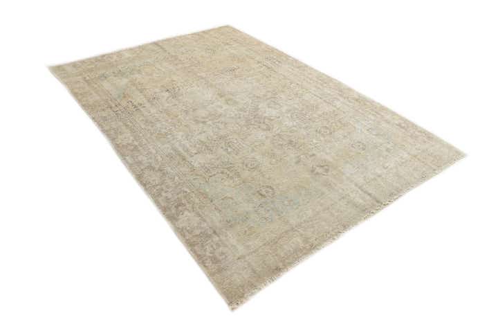 6' 3 x 8' 10 Hand Knotted Ultra Vintage Persian Wool Rug