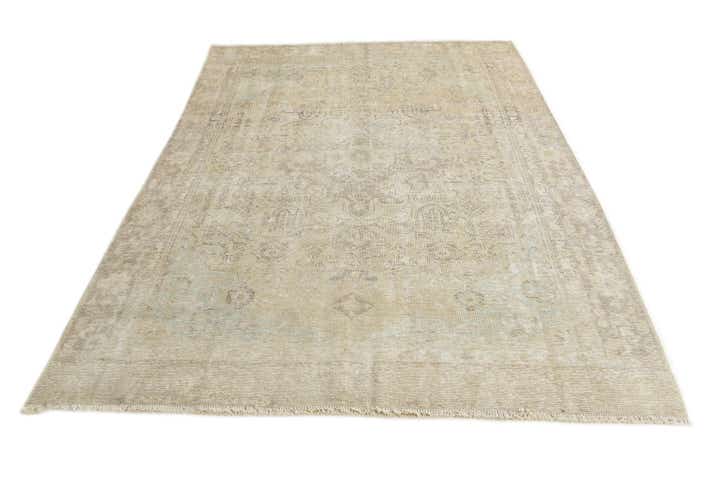 6' 3 x 8' 10 Hand Knotted Ultra Vintage Persian Wool Rug