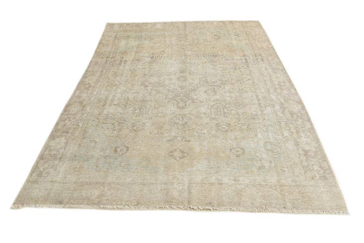 Detail image of 6' 3 x 8' 10 Hand Knotted Ultra Vintage Persian Wool Rug