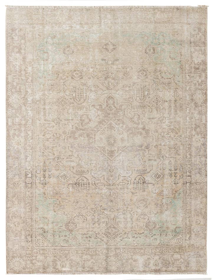 Detail image of 6' 3 x 8' 10 Hand Knotted Ultra Vintage Persian Wool Rug