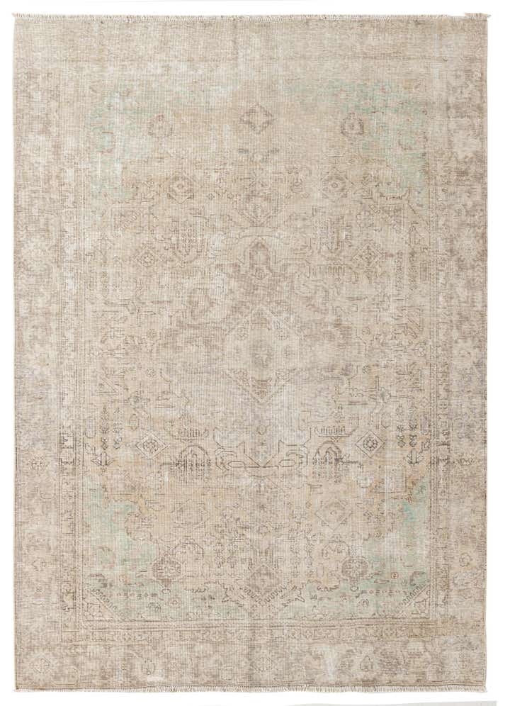 6' 3 x 8' 10 Hand Knotted Ultra Vintage Persian Wool Rug