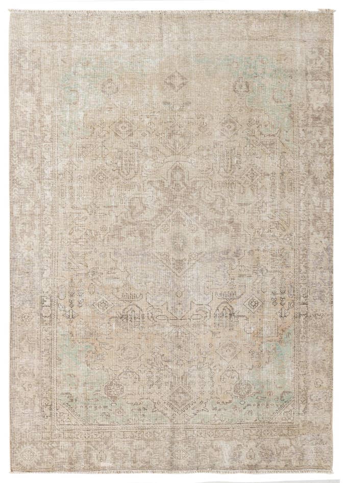 Detail image of 6' 3 x 8' 10 Hand Knotted Ultra Vintage Persian Wool Rug