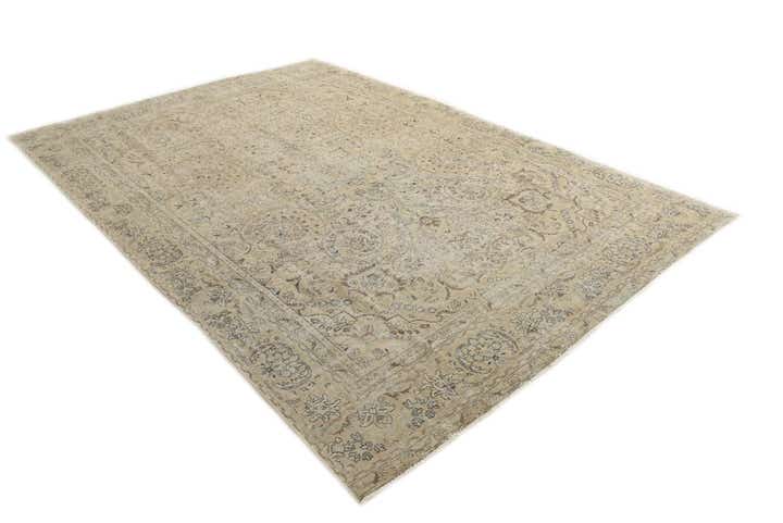 7' 10 x 11' 5 Hand Knotted Ultra Vintage Persian Wool Rug