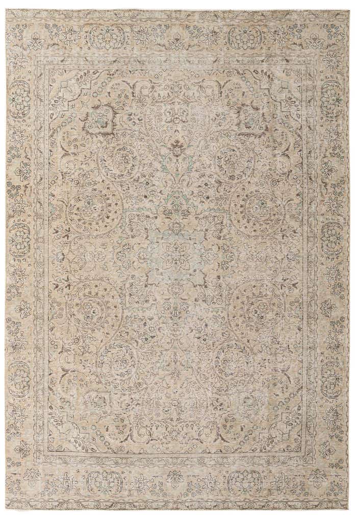 7' 10 x 11' 5 Hand Knotted Ultra Vintage Persian Wool Rug