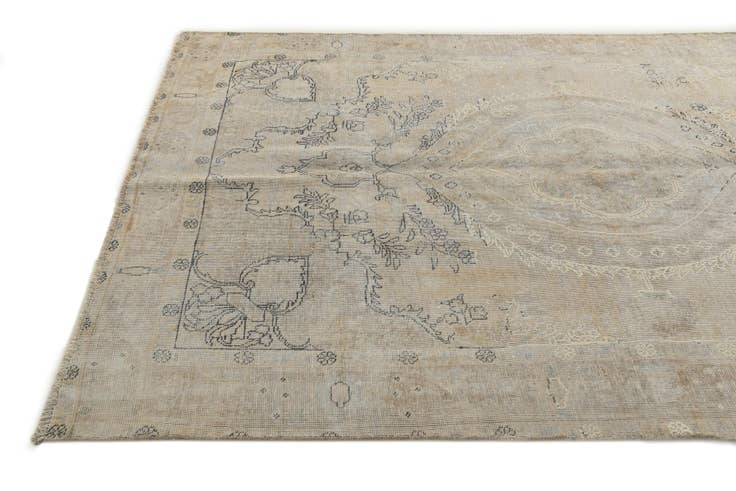 Detail image of 6' 3 x 9' 5 Hand Knotted Ultra Vintage Persian Wool Rug