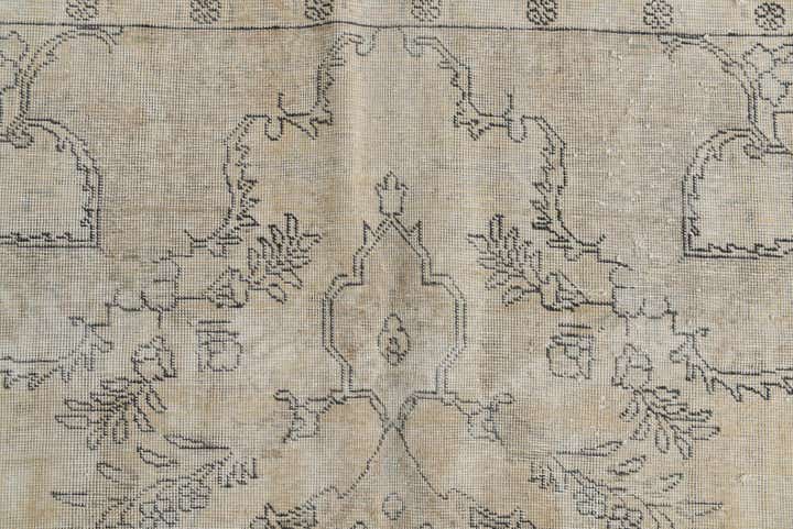 6' 3 x 9' 5 Hand Knotted Ultra Vintage Persian Wool Rug