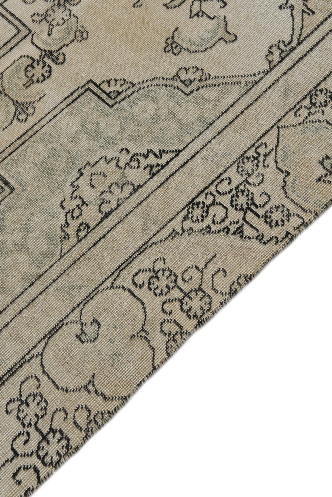 8' 8 x 12' Hand Knotted Ultra Vintage Persian Wool Rug