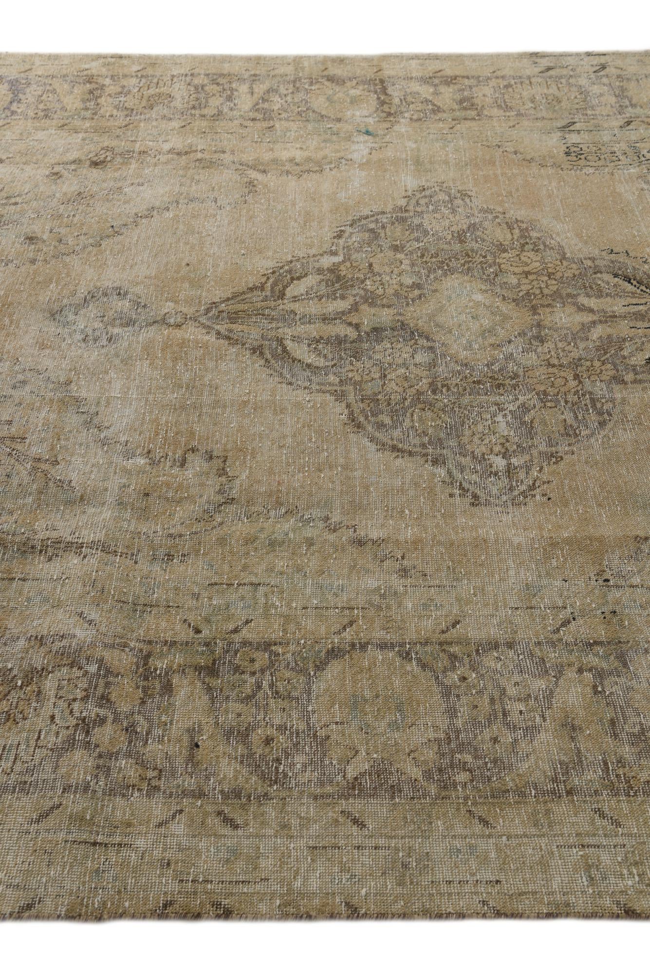 8' x 11' 1 Hand Knotted Ultra Vintage Persian Wool Rug