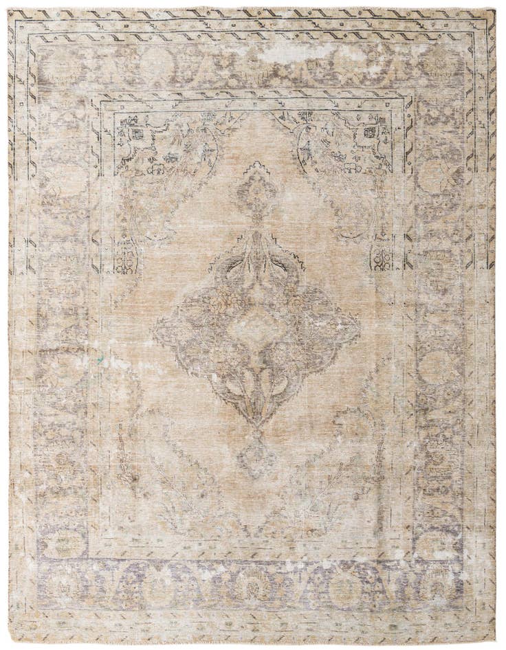 Detail image of 8' x 11' 1 Hand Knotted Ultra Vintage Persian Wool Rug