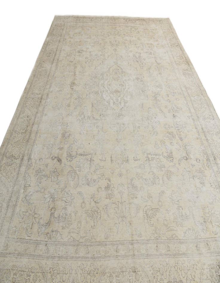 Detail image of 9' 9 x 13'  Hand Knotted Ultra Vintage Persian Wool Rug