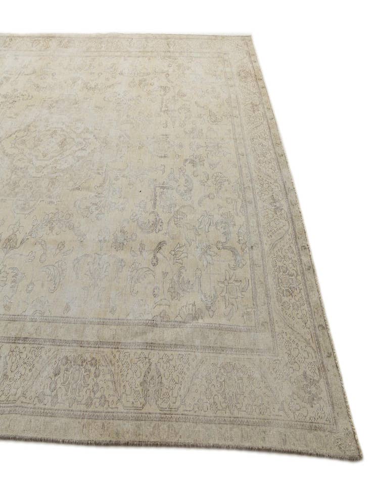 Detail image of 9' 9 x 13'  Hand Knotted Ultra Vintage Persian Wool Rug