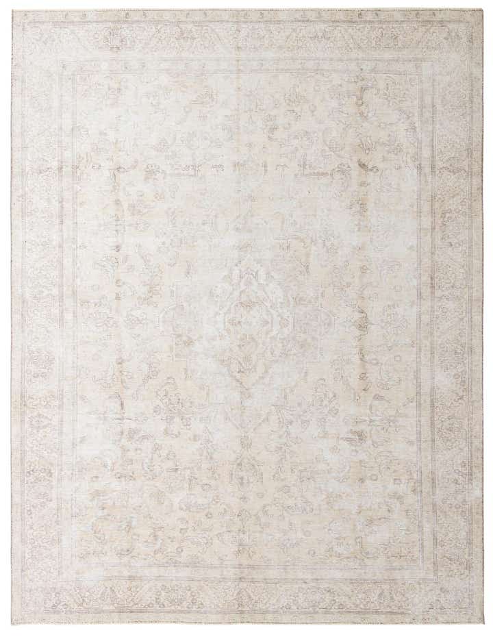 9' 9 x 13' Hand Knotted Ultra Vintage Persian Wool Rug