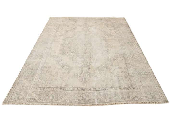 6' 7 x 9' 2 Hand Knotted Ultra Vintage Persian Wool Rug