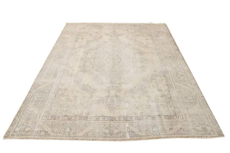 Detail image of 6' 7 x 9' 2 Hand Knotted Ultra Vintage Persian Wool Rug