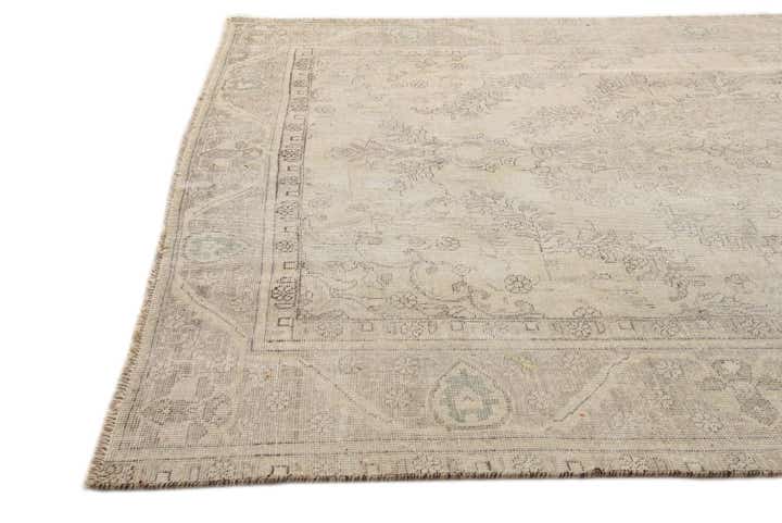6' 7 x 9' 2 Hand Knotted Ultra Vintage Persian Wool Rug