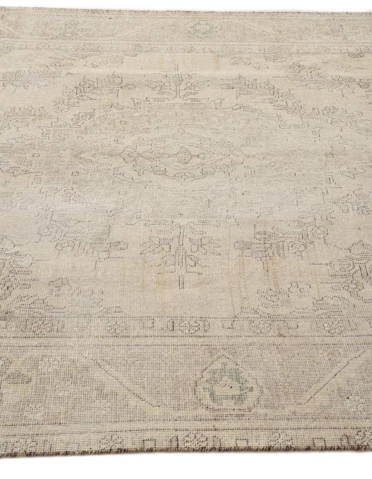 Detail image of 6' 7 x 9' 2  Hand Knotted Ultra Vintage Persian Wool Rug